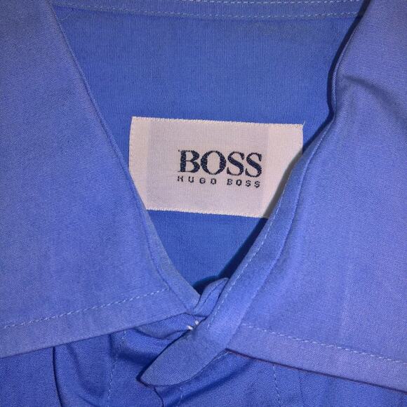 NWT Hugo Boss Blue Dress Shirt - Picture 4 of 4